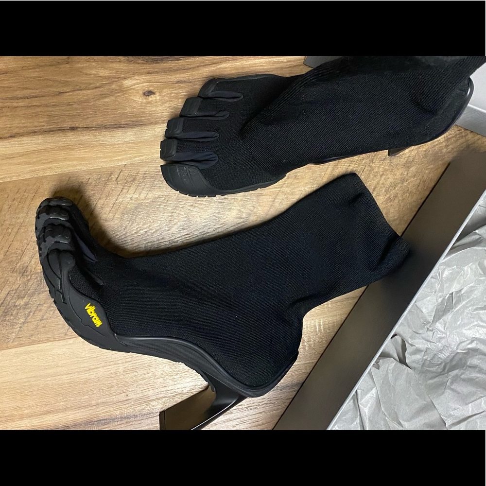 Balenciaga Vibram heeled toe booties